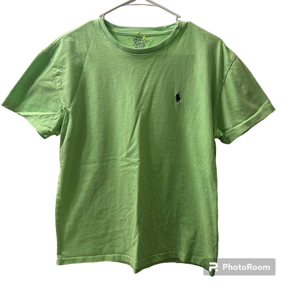 Polo By Ralph Lauren Youth Boys Tee Lime Green Size Men's Small